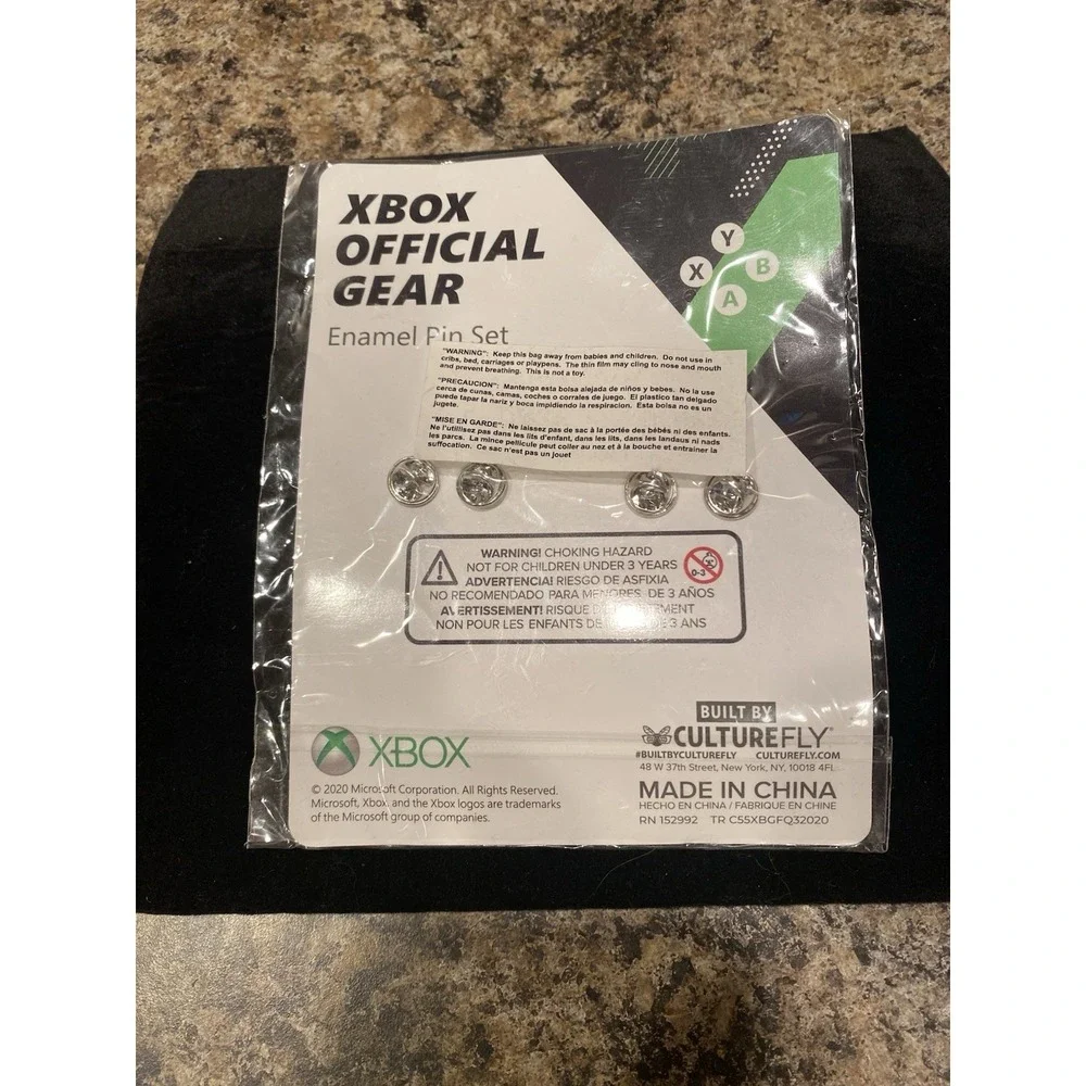 Xbox Official Gear Enamel Pin Set Culturefly New